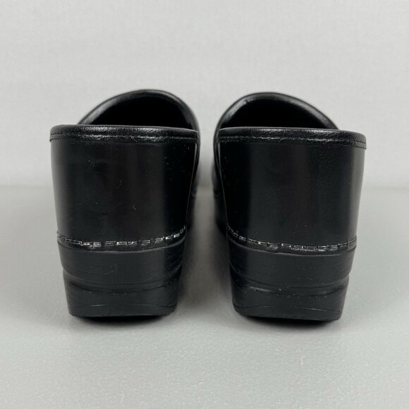 Dansko Professional Black Cabrio Clogs Shoes Womens 39 US 9 Leather Slip On - Picture 4 of 9